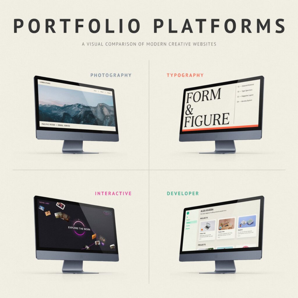 Best platforms for creating a graphic design portfolio website